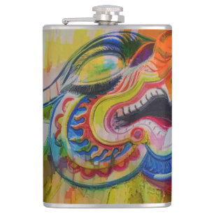 Petaca Cara de la cabeza del dragón