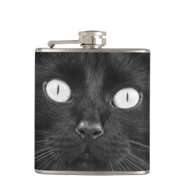 Petaca Cara del gato negro - frasco