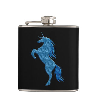 Petaca Carácter azul de unicornio