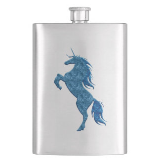 Petaca Carácter azul de unicornio