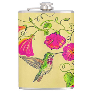 Petaca Carácter colibrí rosado