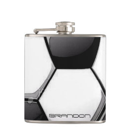 Petaca Carácter de diseño de bolas de fútbol