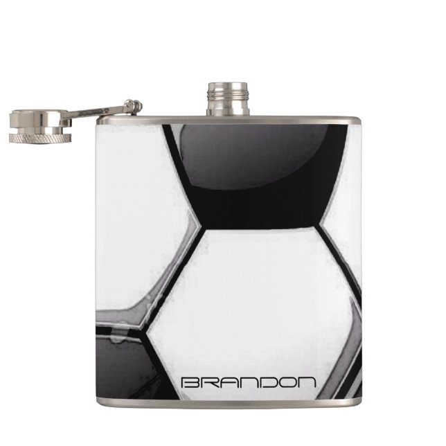 Petaca Carácter de diseño de bolas de fútbol (Abierto)