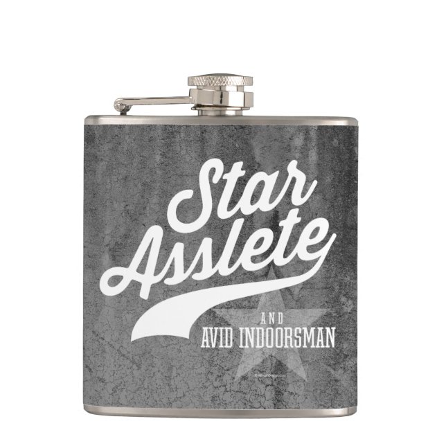 Petaca Carácter de Star Asslete (Avid Indoorsman) (Anverso)