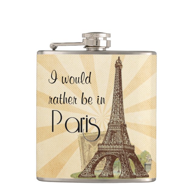Petaca Carácter Hip Flask de París (Anverso)