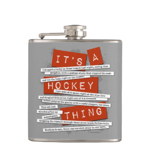 Petaca Carácter jerárquico de hockey Hip Flask