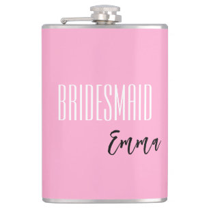 Petaca Carácter personalizado de la dama de honor