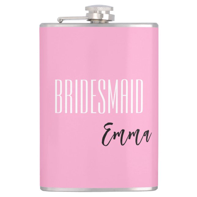 Petaca Carácter personalizado de la dama de honor (Anverso)