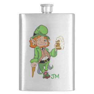 Petaca Carácter personalizado de Leprechaun Lucky