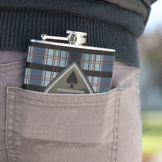 Petaca Carácter personalizado de palo azul de póquer de p (In Situ)