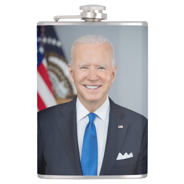 Petaca Carácter retrato de la Casa Blanca del presidente  (Anverso)