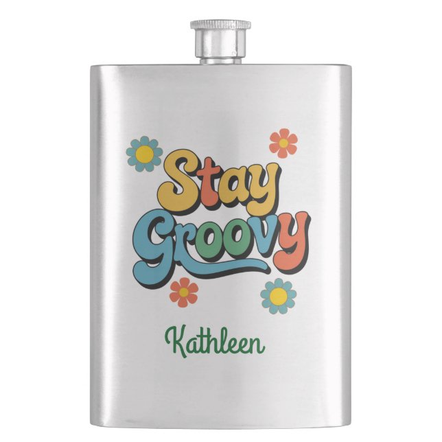 Petaca Carácter retro clásico personalizado (Anverso)