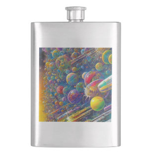 Petaca Cargador de acero inoxidable de Space Race