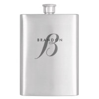 Cargador De Acero Inoxidable Monograma Para Hombre
