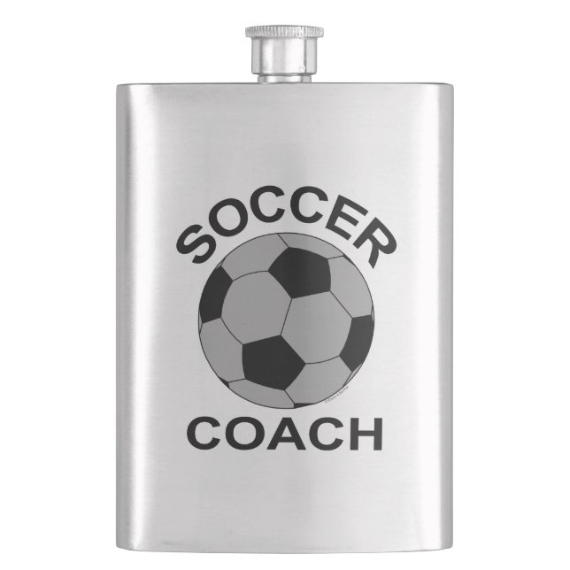 Petaca Cargador de fútbol Gray Classic Flask (Anverso)