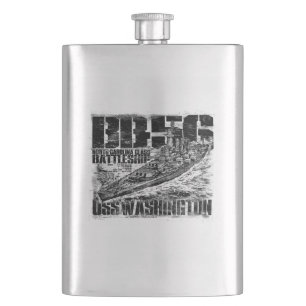 Petaca Cargador de guerra Washington Flask
