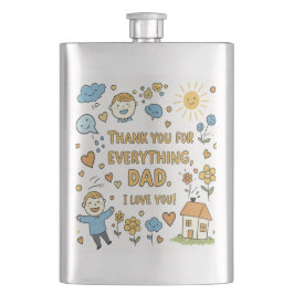 Petaca Caricatura de "Gracias papá" Arte