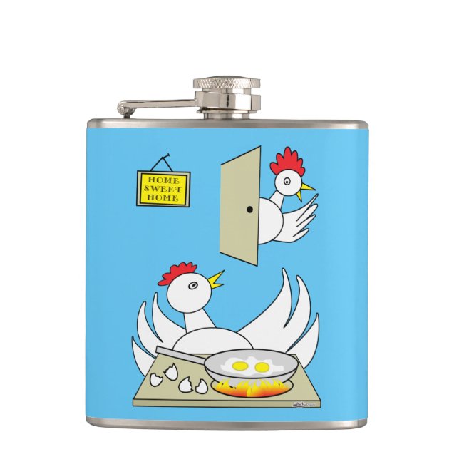Petaca Cariño, soy gallina de casa (Anverso)
