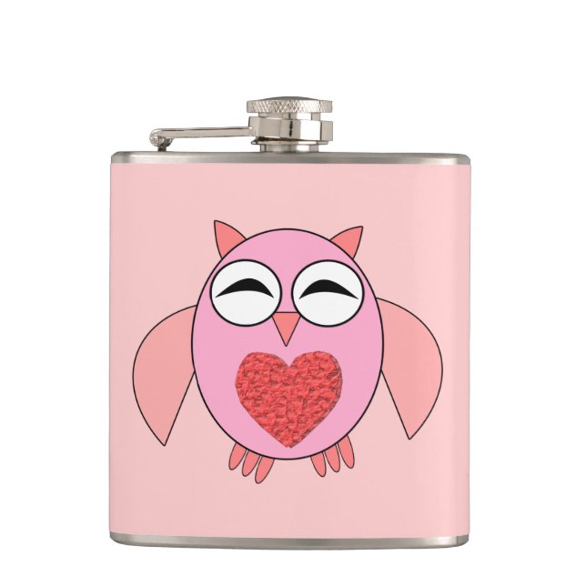 Petaca Carne de búho de amor rosado (Anverso)