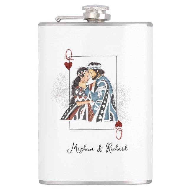 Petaca Carné de pareja reina (Anverso)