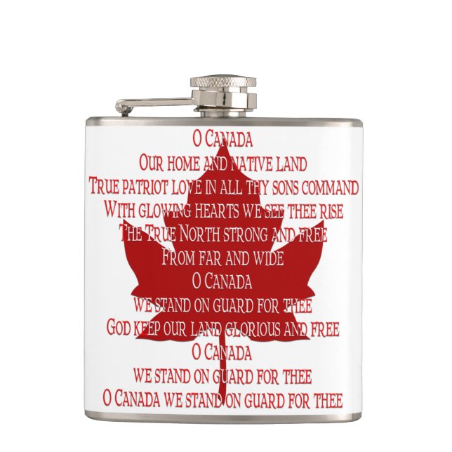 Petaca Carne de recuerdo de Canadá Flask de bebida de him (Anverso)