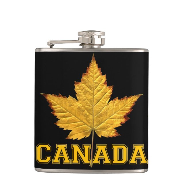 Petaca Carne de recuerdo de Canadá Flask Varsity Carne de (Anverso)