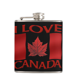 Petaca Carne de recuerdo de Canadá I Love Canada Flask Gi