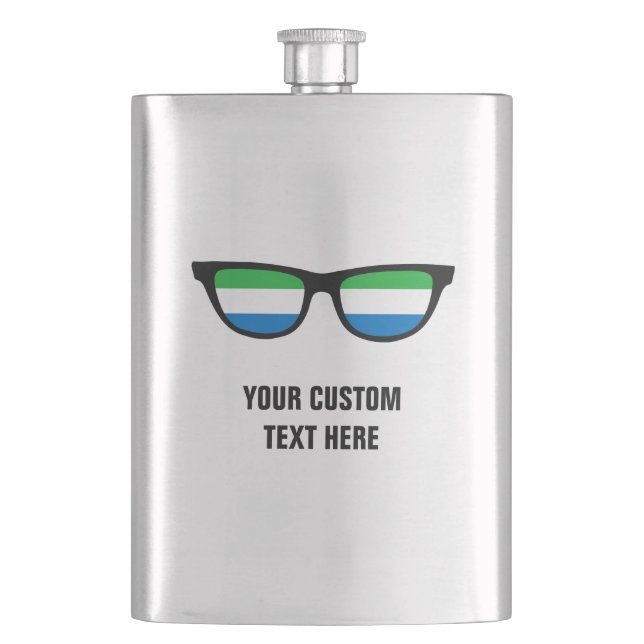 Petaca Carne personalizado de Sierra Leona Shades (Anverso)