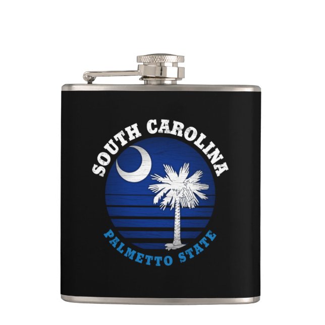 PETACA CAROLINA DEL SUR PALMETTO FLASK HIP FLASK (Anverso)