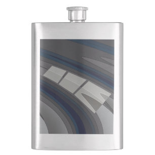 Petaca Carrera en pista gris azul