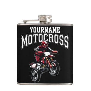 Petaca Carreras personalizada de moto-cruz sucia para cic