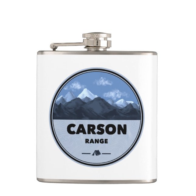 Petaca Carson Range California Nevada Camping (Anverso)