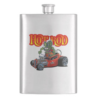 Petaca Cartoon retro hot rod