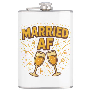 Petaca Casado de por Vida Flask – Regalo de Boda Divertid