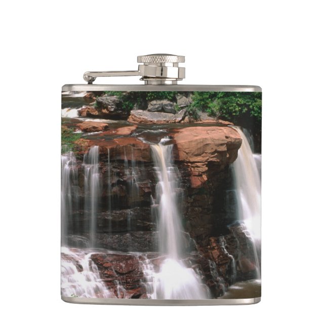 Petaca Cascadas de Blackwater, Virginia Occidental, pinto (Anverso)