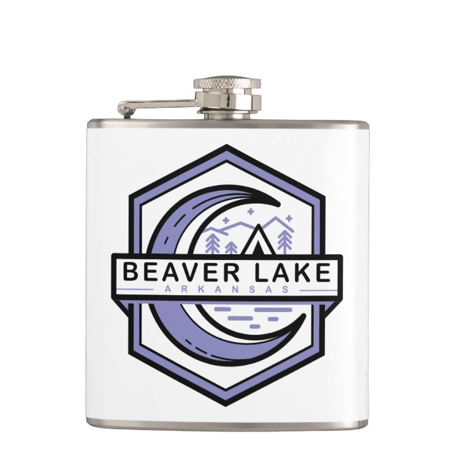 Petaca castor lake arkansas moon hexa (Anverso)