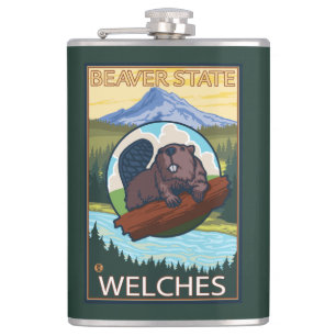 Petaca Castor y capilla del Mt. - Welches, Oregon