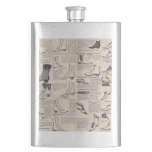 Petaca Catálogo de publicidad de zapatos antiguos