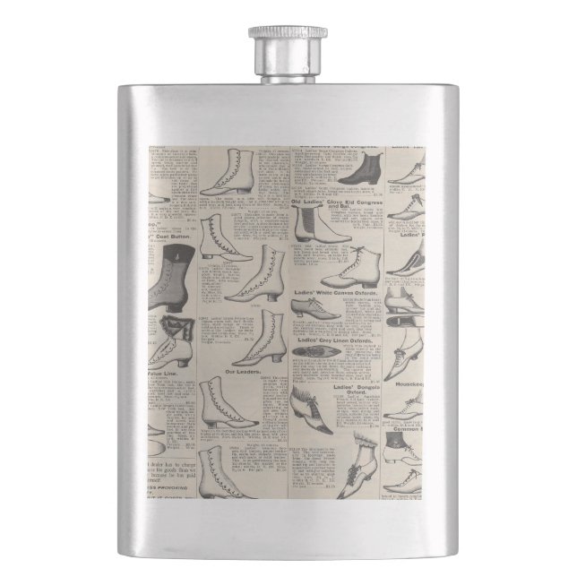 Petaca Catálogo de zapatos de mujeres de la época - Moda  (Anverso)