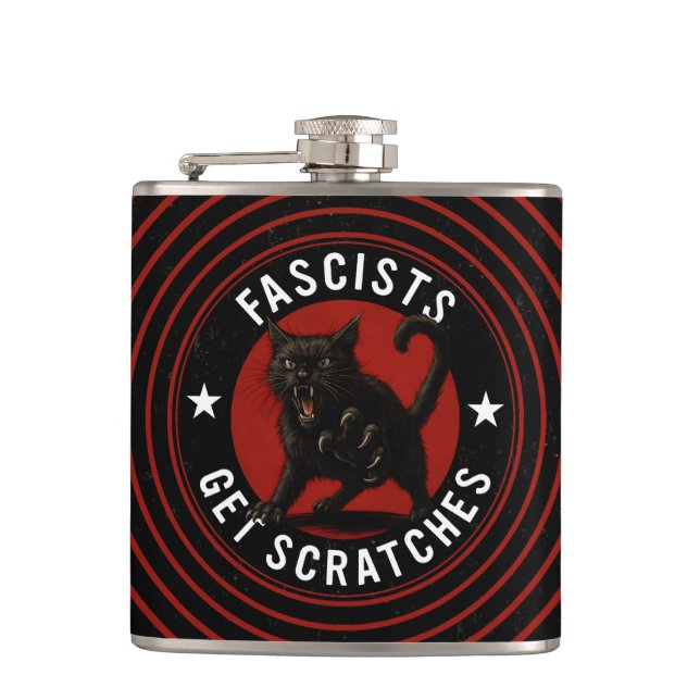 Petaca Cats Against Fascists (Anverso)