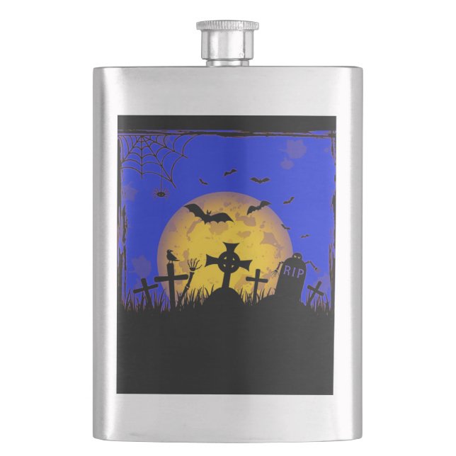 Petaca Cementerio de Halloween (Anverso)