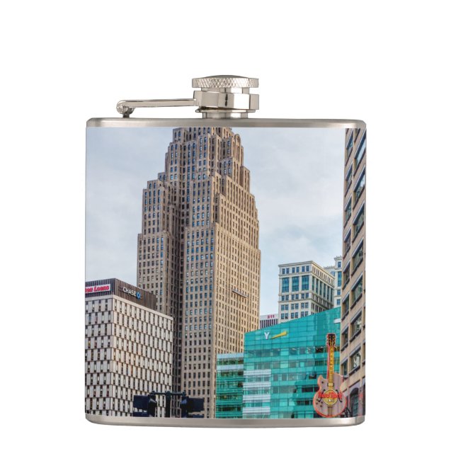 Petaca Centro de Detroit (Anverso)