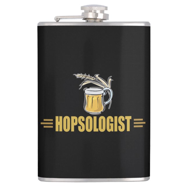 Petaca Cerveza Divertida Hopsólogo (Anverso)
