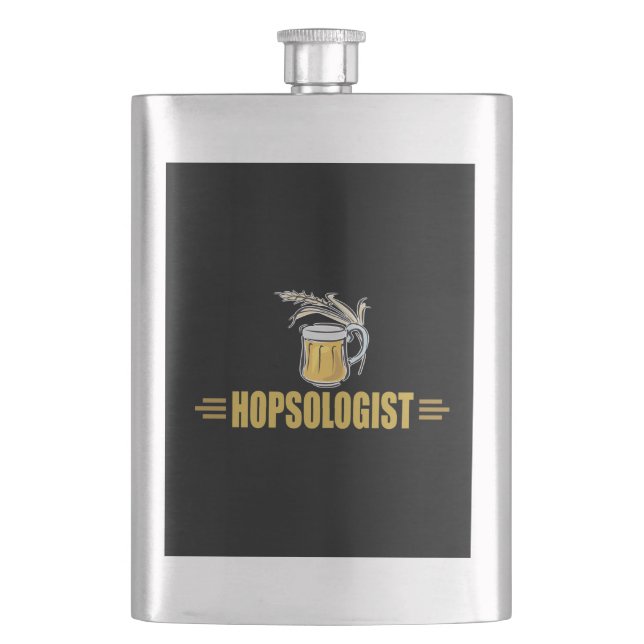 Petaca Cerveza Divertida Hopsólogo (Anverso)