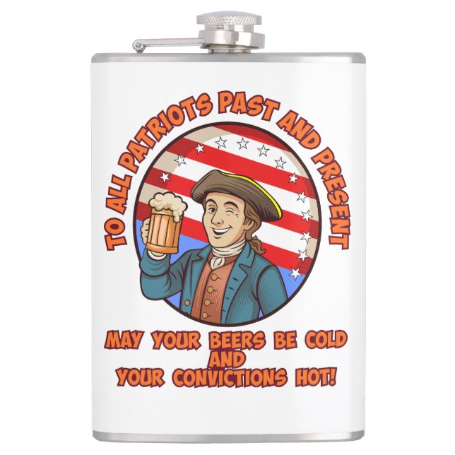 Petaca Cerveza fría el 4 de julio (Anverso)