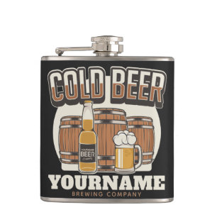 Petaca Cerveza Fría Personalizada Tonelería Cervecería El