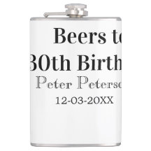 Cervezas para el cumpleaños 30 nombre fecha hombre