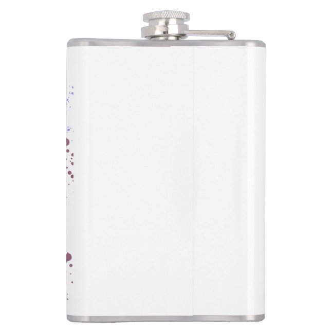 Petaca Chameleon divertido de color de agua (Reverso)