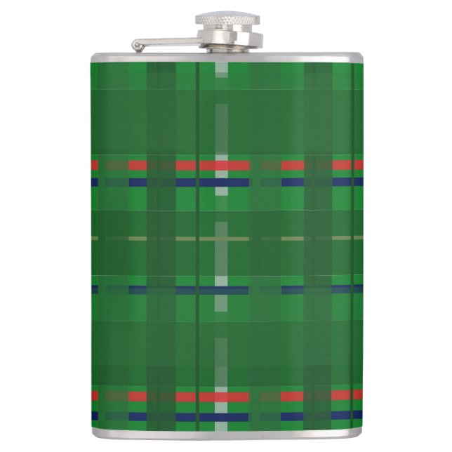 Petaca chapado en verde sobre verde, rojo, azul, oro y pl (Anverso)