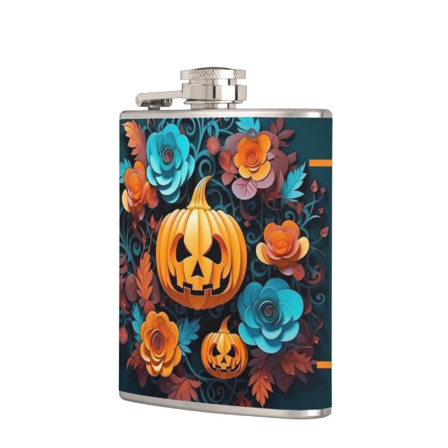 Petaca Chaqueta De Lápiz Y Flores Vinyl Envuelto (Izquierda)